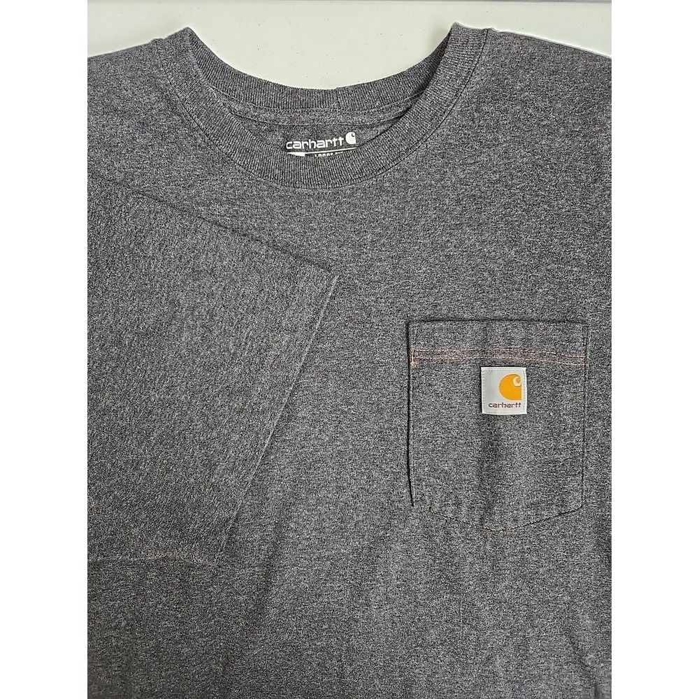 Carhartt Men's XL Loose Fit Dark Gray Born from the Railroad Short‎ Sleeve Tee
